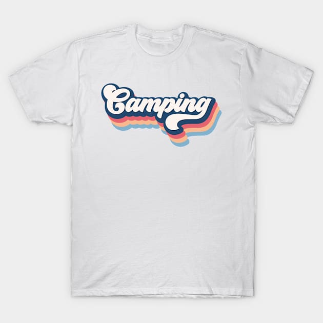 Camping T-Shirt by RetroDesign